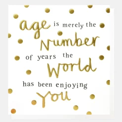 Age is Merely A Number Birthday Card>Caroline Gardner Flash Sale