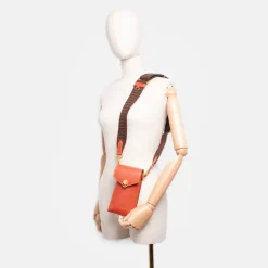 Autumn Orange Leather Corallo Phone Bag><noscript><img width=