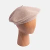 Beige Pure Merino Classic Beret>Caroline Gardner Best Sale