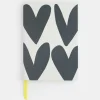 Big Charcoal Hearts Casebound Hardback Notebook>Caroline Gardner Best