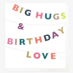 Big Hugs & Love Bunting Birthday Card>Caroline Gardner Cheap