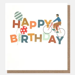 Bike & Balloons Happy Birthday Card>Caroline Gardner Fashion