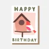 Bird Box Happy Birthday Card>Caroline Gardner Fashion
