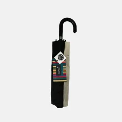 Black & Cream Swirl Folding Umbrella>Caroline Gardner New