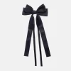 Black Double Ribbon Bow Hair Clip>Caroline Gardner Cheap