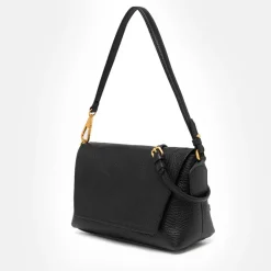 Black Leather Brooke Flap Bag><noscript><img width=