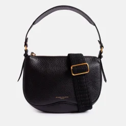 Black Leather Chiara Shoulder Bag>Caroline Gardner Hot
