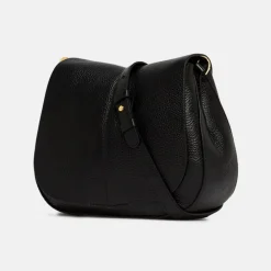 Black Leather Helena Saddle Bag><noscript><img width=