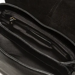 Black Leather Helena Saddle Bag><noscript><img width=