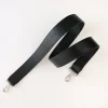 Black Leather Long Wide Handbag Strap>Caroline Gardner Shop