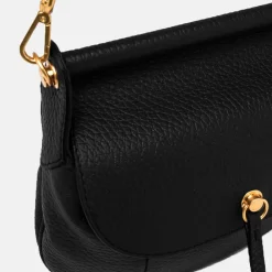Black Leather Pilar Shoulder Bag><noscript><img width=
