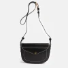Black Leather Sandy Crossbody Bag>Caroline Gardner Fashion