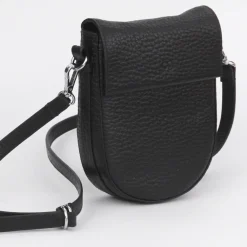 Black Pebble Leather Mini Oxford Saddle Bag>Caroline Gardner Hot