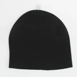 Black Pure Merino Roll Up Beret>Caroline Gardner Store