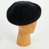 Black Wool Mix Knitted Beret>Caroline Gardner Sale