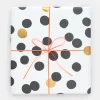 Black/Gold Spot Wrapping Paper>Caroline Gardner Outlet