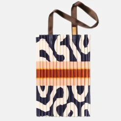 Blue Satin Pleated Tote Bag>Caroline Gardner Cheap