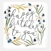 Bluebell Wreath Birthday Card>Caroline Gardner Online