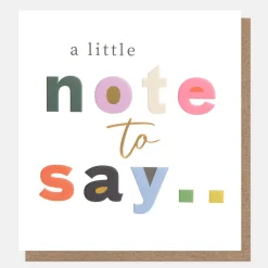 Bold Text A Little Note To Say Everyday Card>Caroline Gardner Cheap