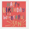 Bold Text Birthday Card For Son>Caroline Gardner Sale