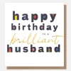 Bold Text Birthday Card For Husband>Caroline Gardner Discount