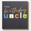 Bold Text Happy Birthday Card For Uncle>Caroline Gardner Shop
