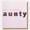 Bold Text Happy Birthday Card For Aunty>Caroline Gardner Cheap