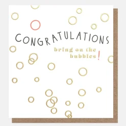 Bring On The Bubbles Congratulations Card>Caroline Gardner Cheap
