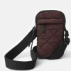 Burgundy Quilted Phone Pouch Bag>Caroline Gardner Shop