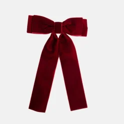 Burgundy Velvet Bow Hair Clip>Caroline Gardner Hot