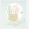 Cake With Candles Birthday Card>Caroline Gardner Online