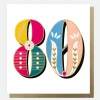 Carnival 80th Birthday Card>Caroline Gardner Shop