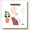 Cat & Plant New Home Card>Caroline Gardner Sale