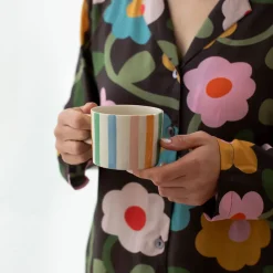 Charcoal Bloom Pyjama Trousers><noscript><img width=