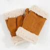 Chestnut Sheepskin Wrist Warmers>Caroline Gardner Outlet