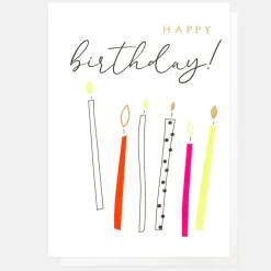 Colourful Candles Birthday Card>Caroline Gardner Online