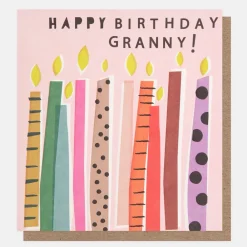 Colourful Candles Birthday Card For Grandma>Caroline Gardner Cheap