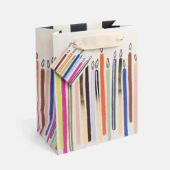 Colourful Candles Medium Gift Bag>Caroline Gardner Shop