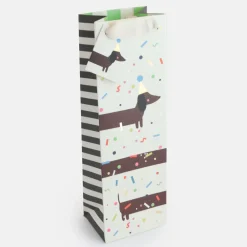 Confetti Sausage Dog Bottle Gift Bag>Caroline Gardner Outlet