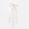Cream Double Ribbon Bow Hair Clip>Caroline Gardner Outlet