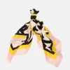 Cream/Pink Bold Floral Square Silk Scarf>Caroline Gardner Flash Sale