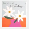 Daisies In Vase Birthday Card>Caroline Gardner Fashion
