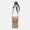 Dove Grey Leather Corallo Phone Bag>Caroline Gardner Best Sale