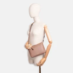 Dove Grey Leather Frida Crossbody Bag><noscript><img width=