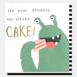 Eat All The Cake Birthday Card>Caroline Gardner New