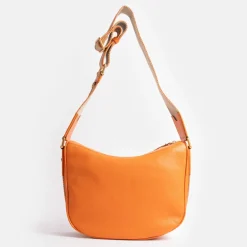 Flame Orange Leather Armonia Shoulder Bag><noscript><img width=