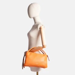 Flame Orange Leather Three Grab Bag><noscript><img width=