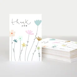 Fleur Floral Thank You Notecards Pack of 10>Caroline Gardner Outlet