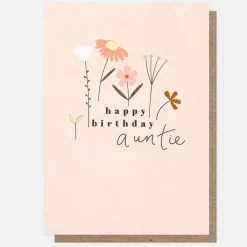 Fleur Happy Birthday Card For Auntie>Caroline Gardner New