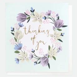 Floral Garland Thinking of You Card>Caroline Gardner Best Sale